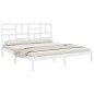 vidaXL Giroletto Bianco in Legno Massello 200x200 cm vidaXL Giroletto Bianco in Legno Massello 200x200 cm