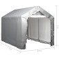 Tenda Capannone 180x300 cm in Acciaio Grigio Tenda Capannone 180x300 cm in Acciaio Grigio
