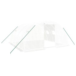 Serra con Telaio in Acciaio Bianco 16 m² 4x4x2 m