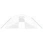 Serra con Telaio in Acciaio Bianco 100 m² 20x5x2,3 m Serra con Telaio in Acciaio Bianco 100 m² 20x5x2,3 m