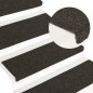 vidaXL Tappetini per Scale Tessuto Agugliato 15 pz 65x21x4cm Antracite vidaXL Tappetini per Scale Tessuto Agugliato 15 pz 65x21x4cm Antracite