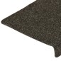vidaXL Tappetini per Scale Tessuto Agugliato 15 pz 65x21x4cm Antracite vidaXL Tappetini per Scale Tessuto Agugliato 15 pz 65x21x4cm Antracite