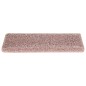 Tappetini per Scale 15 pz 65x21x4 cm Bianchi e Rosa