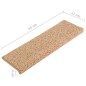 Tappetini per Scale 15 pz 65x21x4 cm Oro Tappetini per Scale 15 pz 65x21x4 cm Oro