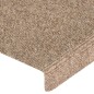 Tappetini per Scale Tessuto Agugliato 15 pz 65x21x4 cm Crema Tappetini per Scale Tessuto Agugliato 15 pz 65x21x4 cm Crema