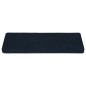 Tappetini per Scale Tessuto Agugliato 15 pz 65x21x4 cm Blu