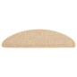 Tappeti Adesivi Scale Aspetto Sisal 15pz 65x21x4cm Beige Chiaro Tappeti Adesivi Scale Aspetto Sisal 15pz 65x21x4cm Beige Chiaro