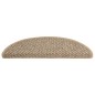 Tappeti Adesivi Scale Aspetto Sisal 15 pz 56x17x3cm Beige Scuro Tappeti Adesivi Scale Aspetto Sisal 15 pz 56x17x3cm Beige Scuro