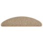 vidaXL Tappeti Adesivi Scale Aspetto Sisal 15 pz 65x21x4cm Beige Scuro vidaXL Tappeti Adesivi Scale Aspetto Sisal 15 pz 65x21x4cm Beige Scuro