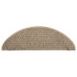vidaXL Tappeti Adesivi Scale Aspetto Sisal 15 pz 65x21x4cm Beige Scuro vidaXL Tappeti Adesivi Scale Aspetto Sisal 15 pz 65x21x4cm Beige Scuro