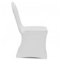 vidaXL Coprisedia in Tessuto Elasticizzato Bianco Set 6 pz vidaXL Coprisedia in Tessuto Elasticizzato Bianco Set 6 pz