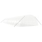 Serra con Telaio in Acciaio Bianco 132 m² 22x6x2,85 m