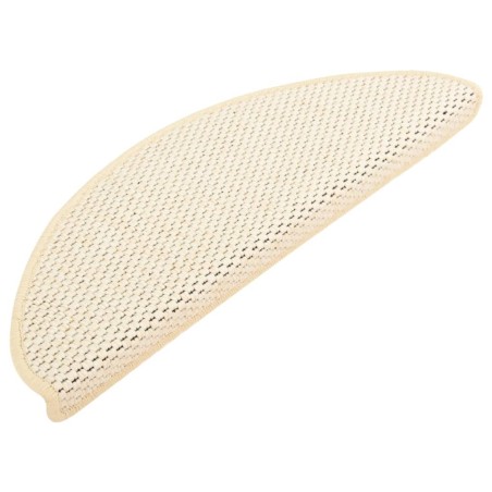 vidaXL Tappeti Autoadesivi Scale Aspetto Sisal 15 pz 65x21x4cm Berbero