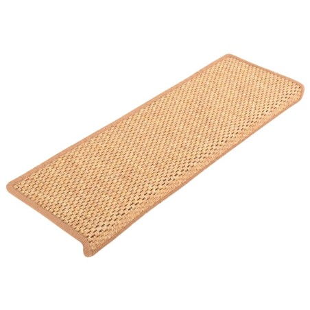Tappeti Autoadesivi Scale Aspetto Sisal 15pz 65x21x4 Arancione