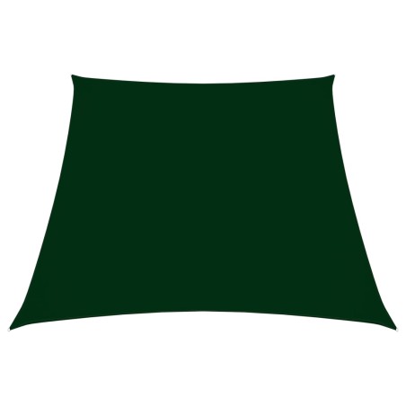 Parasole a Vela in Tela Oxford a Trapezio 3/5x4 m Verde Scuro