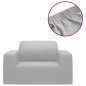 Fodera Elasticizzata per Divano in Jersey di Poliestere Grigio Fodera Elasticizzata per Divano in Jersey di Poliestere Grigio