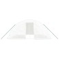 Serra con Telaio in Acciaio Bianco 20 m² 5x4x2,3 m Serra con Telaio in Acciaio Bianco 20 m² 5x4x2,3 m