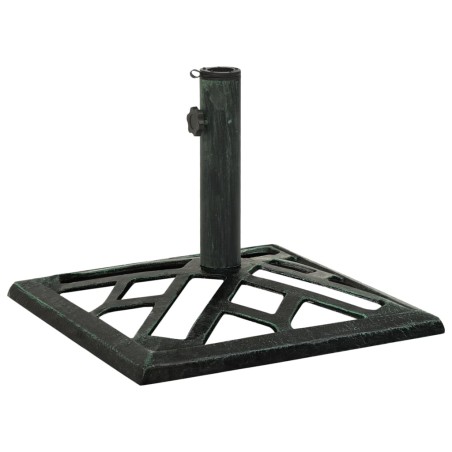 vidaXL Base per Ombrellone Verde 44x44x31 cm in Ghisa