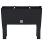 Fioriera Rialzata da Giardino Antracite 60x25x46cm in Rattan PP Fioriera Rialzata da Giardino Antracite 60x25x46cm in Rattan PP