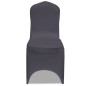 Fodera Elastica per Sedie 6 pz. Antracite Fodera Elastica per Sedie 6 pz. Antracite