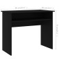 Scrivania Nera 90x50x74 cm in Truciolato Scrivania Nera 90x50x74 cm in Truciolato