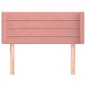 Testiera ad Orecchio Rosa 83x16x78/88 cm in Velluto Testiera ad Orecchio Rosa 83x16x78/88 cm in Velluto