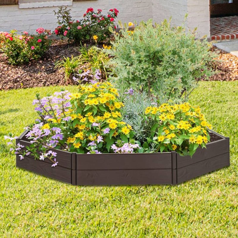 Fioriera Rialzata da Giardino 120x120x20 cm in Polipropilene Fioriera Rialzata da Giardino 120x120x20 cm in Polipropilene