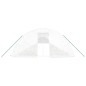 Serra con Telaio in Acciaio Bianco 120 m² 24x5x2,3 m Serra con Telaio in Acciaio Bianco 120 m² 24x5x2,3 m
