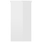 Scrivania Bianco Lucido 80x40x75 cm in Truciolato Scrivania Bianco Lucido 80x40x75 cm in Truciolato