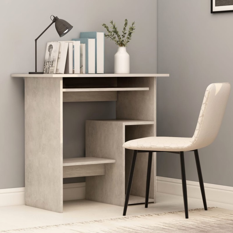 Scrivania Grigio Cemento 80x45x74 cm in Truciolato Scrivania Grigio Cemento 80x45x74 cm in Truciolato