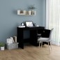 vidaXL Scrivania Nera 100x50x76 cm in Legno Multistrato