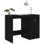 vidaXL Scrivania Nera 100x50x76 cm in Legno Multistrato
