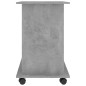 Scrivania per Computer Grigio Cemento 80x50x75 cm in Truciolato