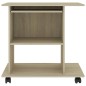 Scrivania per Computer Rovere Sonoma 80x50x75 cm in Truciolato