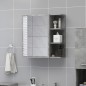 Armadietto a Specchio Grigio Cemento 62,5x20,5x64 cm Truciolato Armadietto a Specchio Grigio Cemento 62,5x20,5x64 cm Truciolato