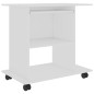 Scrivania ad Angolo Bianca 80x50x75 cm in Legno Multistrato Scrivania ad Angolo Bianca 80x50x75 cm in Legno Multistrato