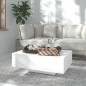 Tavolino da Salotto Bianco 85x55x31 cm in Legno Multistrato Tavolino da Salotto Bianco 85x55x31 cm in Legno Multistrato