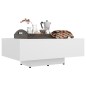 Tavolino da Salotto Bianco 85x55x31 cm in Legno Multistrato Tavolino da Salotto Bianco 85x55x31 cm in Legno Multistrato