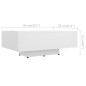 Tavolino da Salotto Bianco 85x55x31 cm in Legno Multistrato Tavolino da Salotto Bianco 85x55x31 cm in Legno Multistrato
