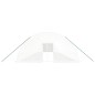 Serra con Telaio in Acciaio Bianco 120 m² 20x6x2,85 m Serra con Telaio in Acciaio Bianco 120 m² 20x6x2,85 m