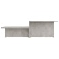 Tavolino Salotto Grigio Cemento 111,5x50x33cm Legno Multistrato Tavolino Salotto Grigio Cemento 111,5x50x33cm Legno Multistrato