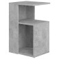 Tavolino Grigio Cemento 36x30x56 cm in Truciolato Tavolino Grigio Cemento 36x30x56 cm in Truciolato
