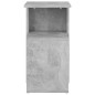 Tavolino Grigio Cemento 36x30x56 cm in Truciolato Tavolino Grigio Cemento 36x30x56 cm in Truciolato