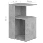 Tavolino Grigio Cemento 36x30x56 cm in Truciolato Tavolino Grigio Cemento 36x30x56 cm in Truciolato