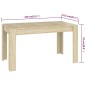 Tavolo da Pranzo Rovere Sonoma 140x74,5x76 cm in Truciolato Tavolo da Pranzo Rovere Sonoma 140x74,5x76 cm in Truciolato