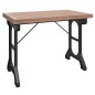 Tavolo da Pranzo 110x65x82cm in Legno Massello di Abete e Ferro Tavolo da Pranzo 110x65x82cm in Legno Massello di Abete e Ferro