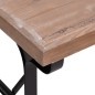 Tavolo da Pranzo 110x65x82cm in Legno Massello di Abete e Ferro Tavolo da Pranzo 110x65x82cm in Legno Massello di Abete e Ferro