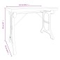 Tavolo da Pranzo 110x65x82cm in Legno Massello di Abete e Ferro Tavolo da Pranzo 110x65x82cm in Legno Massello di Abete e Ferro