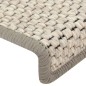 Tappeti Autoadesivi Scale Aspetto Sisal 15 pz 65x21x4 cm Beige Tappeti Autoadesivi Scale Aspetto Sisal 15 pz 65x21x4 cm Beige