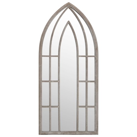 Specchio da Giardino Sabbia 70x30 cm in Ferro per Uso Esterno